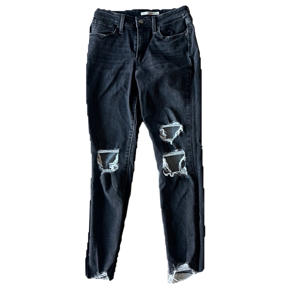 Levi's 721 Black high rise skinny jeans